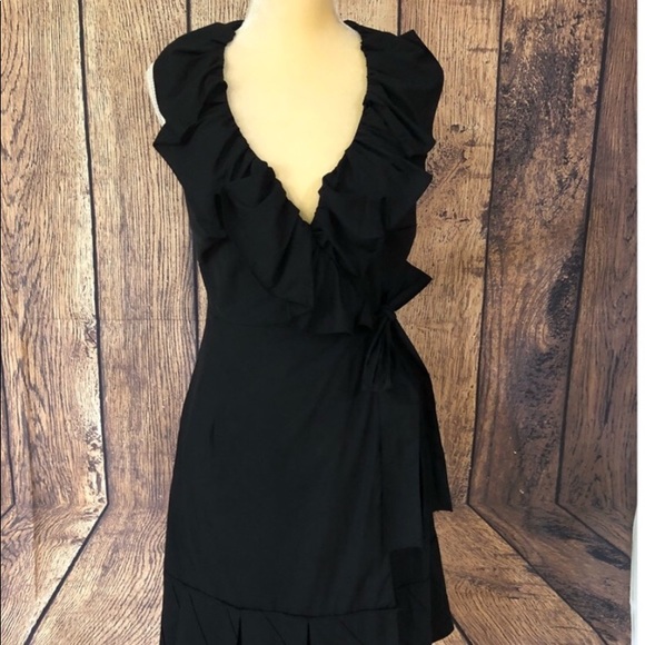 Prada Dresses & Skirts - Stunning authentic Prada little black wrap dress